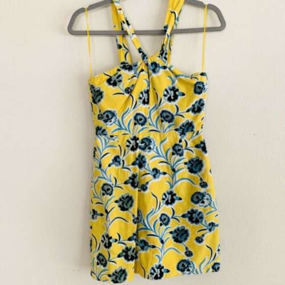 Topshop Yellow Floral Halter Dress - Picture 3 of 6